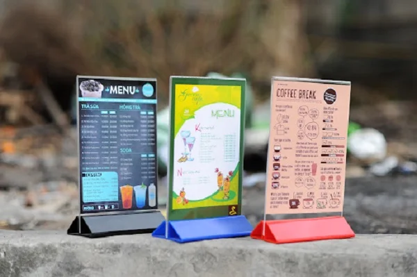 Kích thước in menu nhà hàng chuẩn nhất 