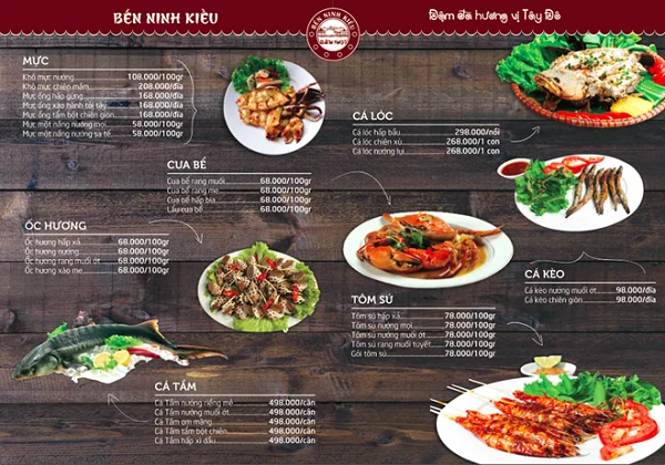 Gợi ý mẫu menu nhà hàng đẹp