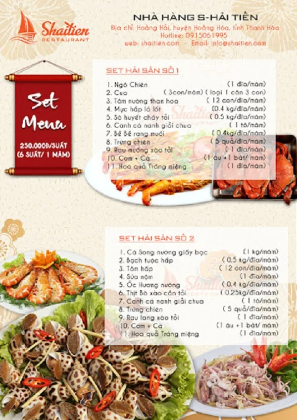 Gợi ý mẫu menu nhà hàng đẹp