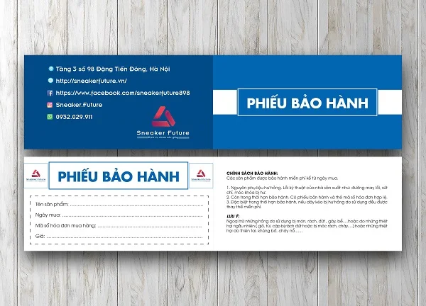 In phiếu bảo hành điện thoại chuyên nghiệp, tạo lòng tin cho khách hàng