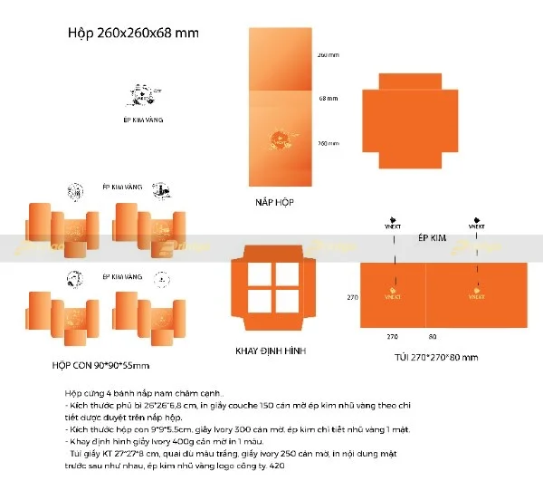 Hộp bánh trung thu của VNEXT HOLDINGS