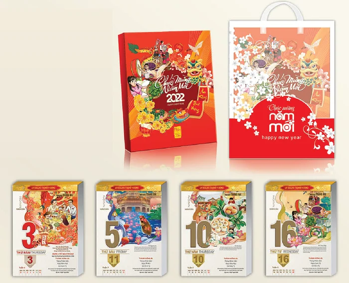 Printgo cập nhật bảng báo giá in lịch tết 2022 mới nhất