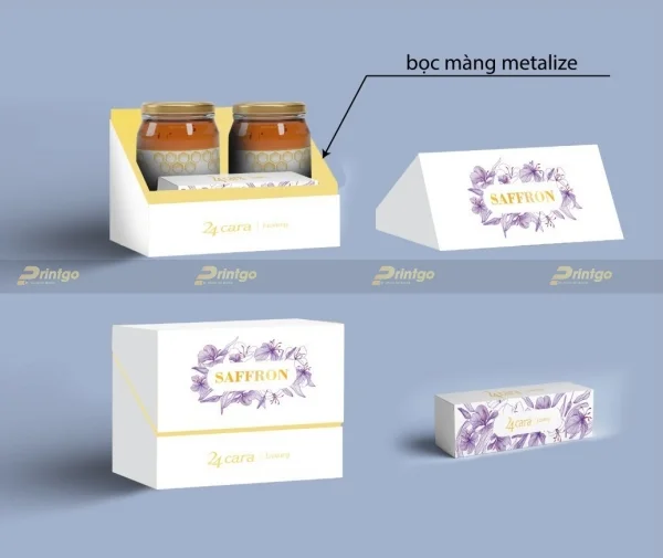 Printgo và 24 Cara: Thiết kế và in ấn hộp đựng Saffron theo xu hướng tối giản, tinh tế
