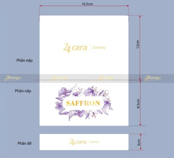 Printgo và 24 Cara: Thiết kế và in ấn hộp đựng Saffron theo xu hướng tối giản, tinh tế