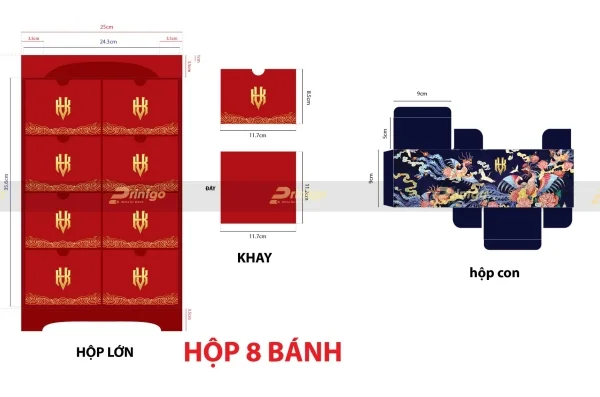 Printgo và Kinh Vĩ Brasserie: In hộp bánh trung thu Phụng Hoàng thiên quy với quy cách độc đáo