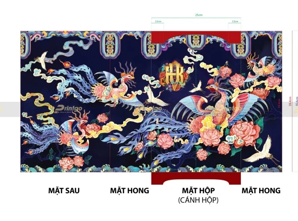 Printgo và Kinh Vĩ Brasserie: In hộp bánh trung thu Phụng Hoàng thiên quy với quy cách độc đáo
