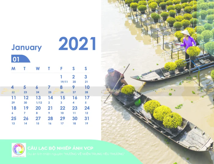 Printgo x CLB nhiếp ảnh VCP: Thiết kế và in lịch để bàn độc đáo,sáng tạo cho câu lạc bộ
