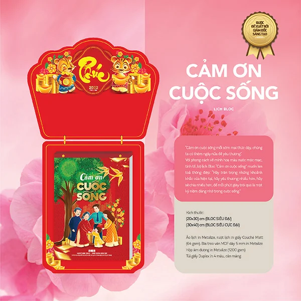 mẫu in lịch Song Hành 2022