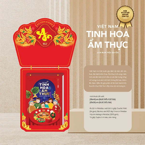 mẫu in lịch Song Hành 2022