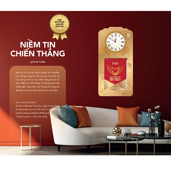 Mẫu in lịch Song Hành 2022