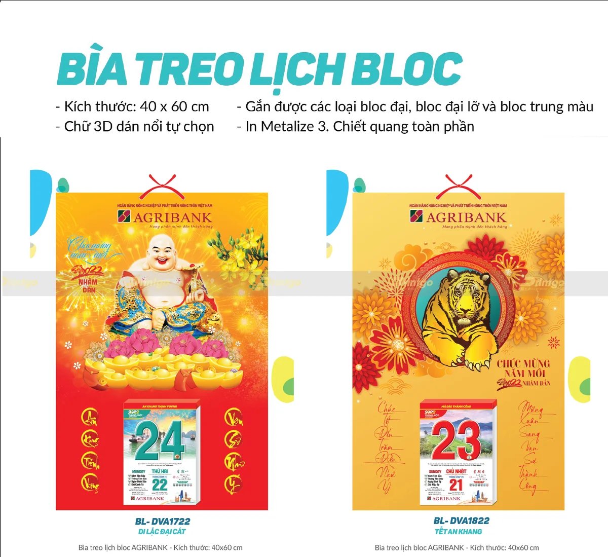 Các mẫu lịch tết Đại Viết Á 2022 đẹp
