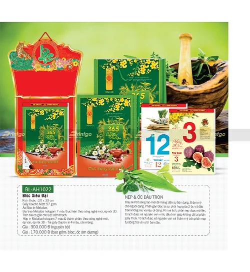Các mẫu lịch trên thị trường đa dạng kiểu dáng, mẫu mã, kích thước