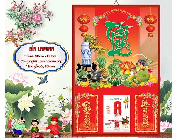 Lịch bìa Lamina là món quà tết vừa sang trọng, vừa giàu ý nghĩa