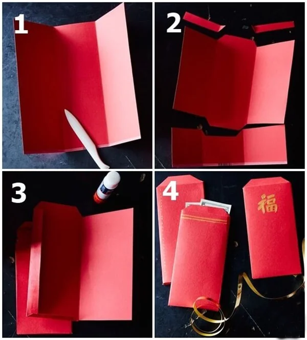 Hướng dẫn cách làm bao lì xì đơn giản, đẹp mắt