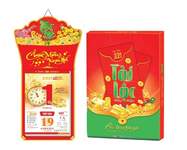 Tham khảo một số mẫu gia công ép kim bìa lịch đẹp mắt