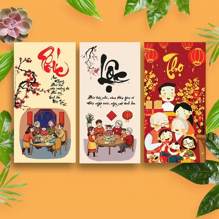Tham khảo các mẫu lì xì tết thiết kế độc đáo tại Printgo