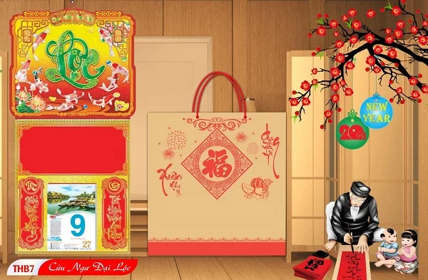 Mẫu in lịch lò xo giữa mini 2025 đẹp, đáng mua nhất 