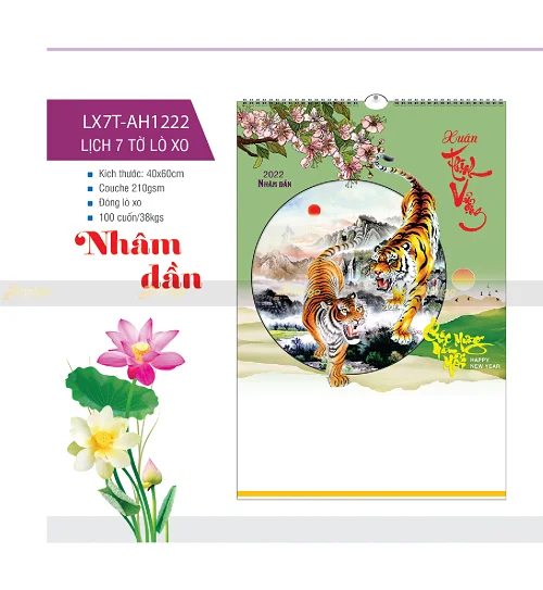 Lịch tết chủ đề linh vật