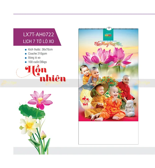 Tham khảo các mẫu lịch lò xo treo tường 2022 thiết kế đẹp mắt