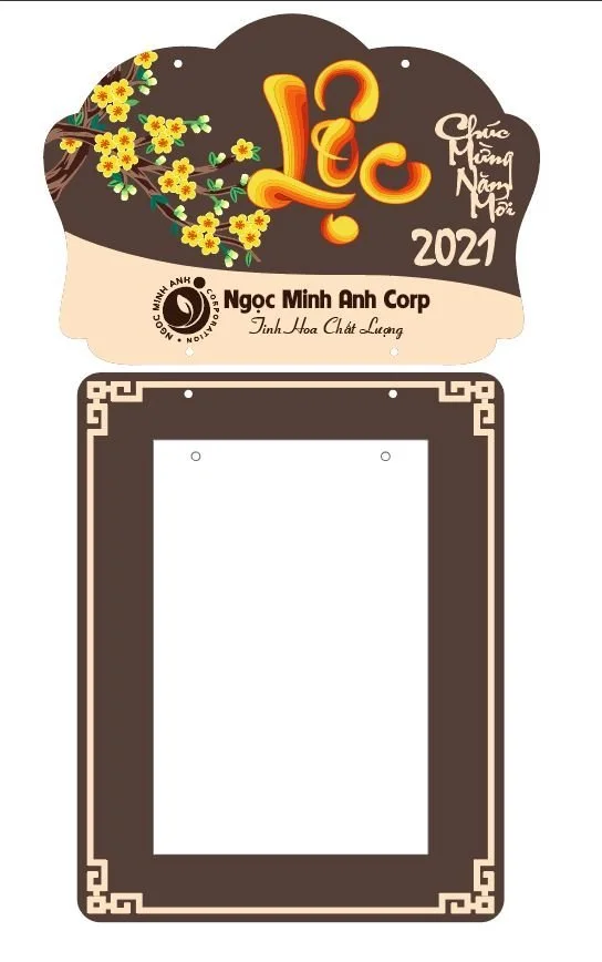 Mẫu lịch gỗ treo tường
