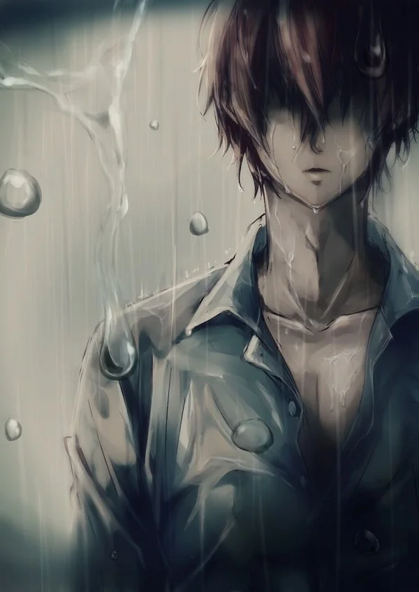 Mưa chính là yếu tố quan trọng tạo nên một hình ảnh anime cô đơn