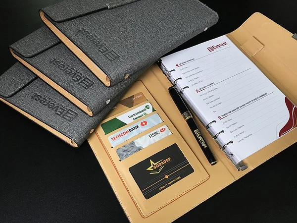 Ruột sổ bìa da gáy còng