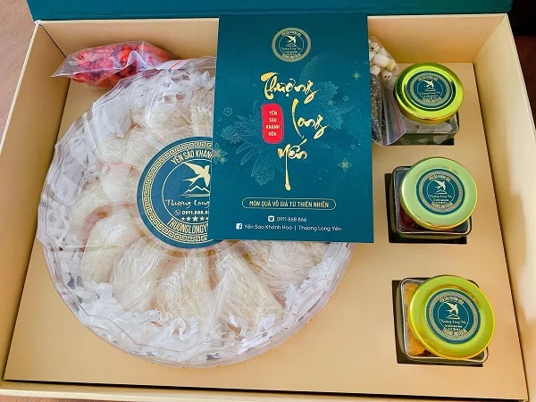 Tem yến sào bằng giấy của Thượng Long Yến 