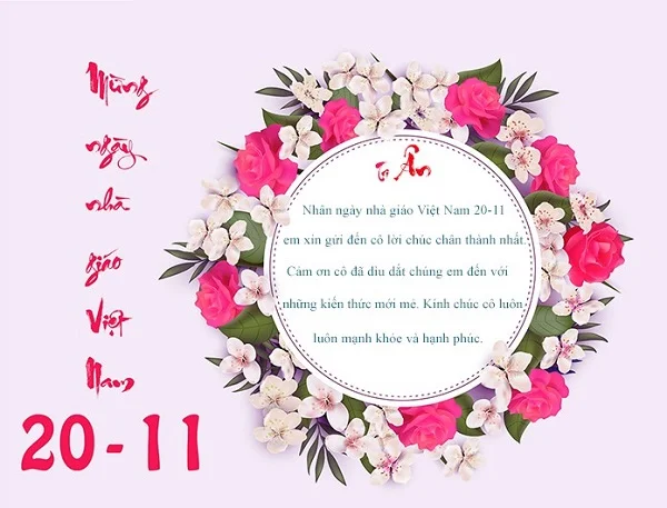 Những lời chúc thầy cô ngắn gọn nhưng vẫn truyền tải, gửi gắm thông điệp yêu thương, trân trọng nhất