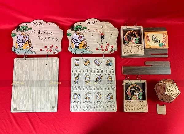 Bộ lịch gỗ cao cấp, thiết kế ấn tượng