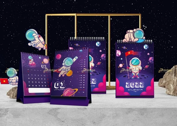 Bộ lịch tết vũ trụ được thiết kế bởi Printgo