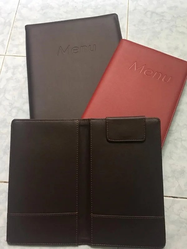 Sự kết hợp giữa menu và kẹp bill mang lại nhiều tiện ích cho doanh nghiệp