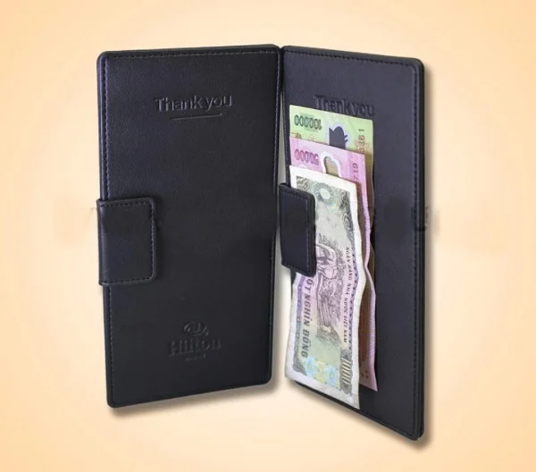 Sổ kẹp bill tiền đôi