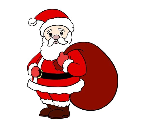 Cách vẽ ông già Noel đơn giản ai cũng vẽ được