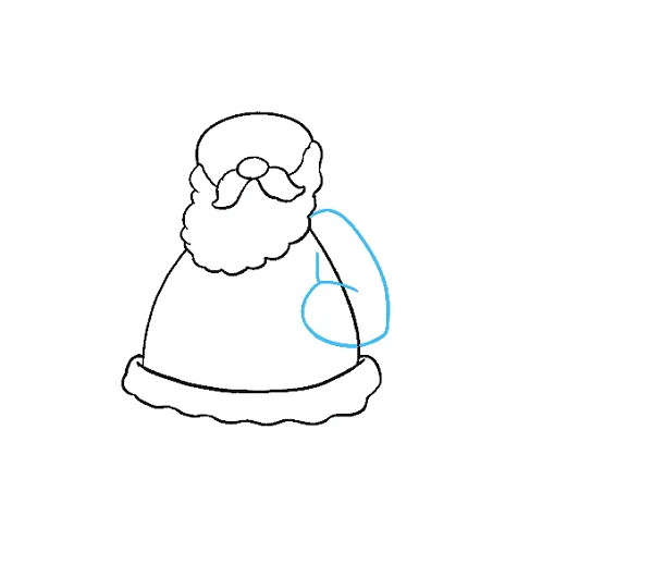 vẽ ông già noel đơn giản
