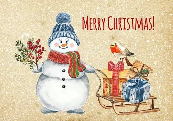 Mẫu người tuyết noel đẹp