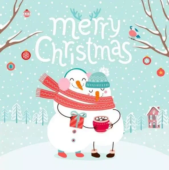 Mẫu người tuyết noel đẹp