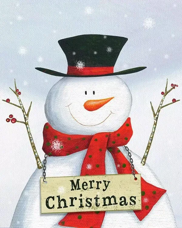 Mẫu người tuyết noel đẹp