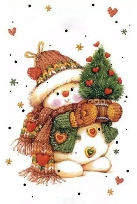 Mẫu người tuyết noel đẹp