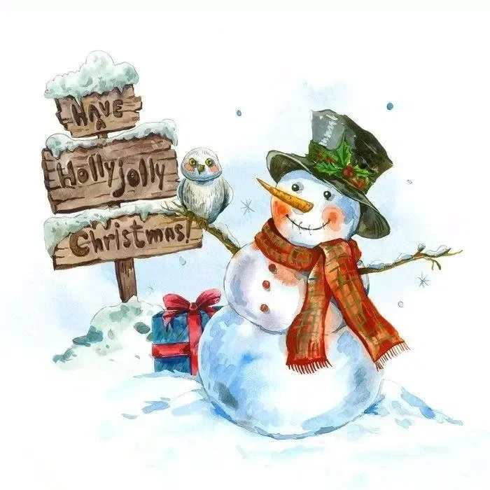 Mẫu người tuyết noel đẹp
