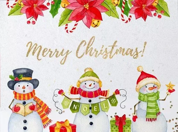 Mẫu người tuyết noel đẹp