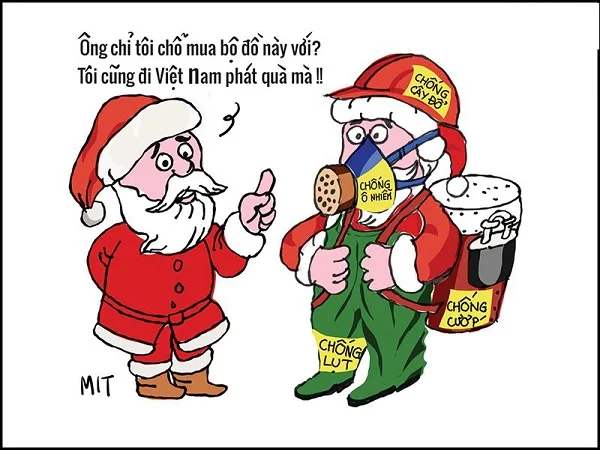 Hình chế Giáng Sinh siêu lầy lội