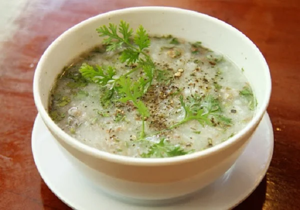 Cháo thịt bằm yến sào
