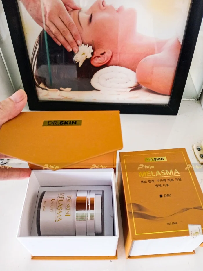 Dr.Skin và Printgo: In hộp đựng mỹ phẩm chuẩn bị ra mắt sản phẩm mới