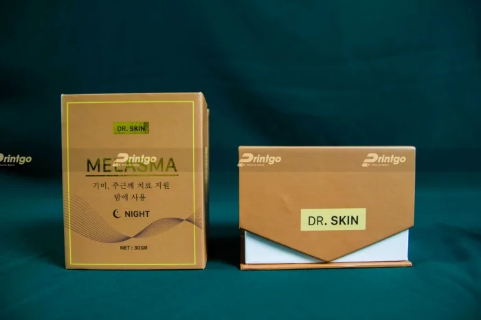Dr.Skin và Printgo: In hộp đựng mỹ phẩm chuẩn bị ra mắt sản phẩm mới