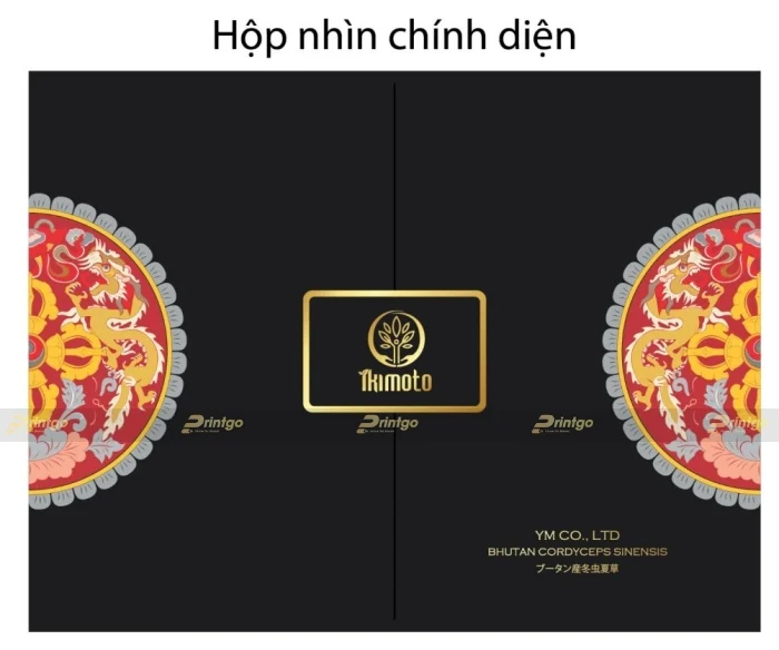 Ikimoto và Printgo: Thiết kế và in hộp đựng đông trùng hạ thảo cao cấp