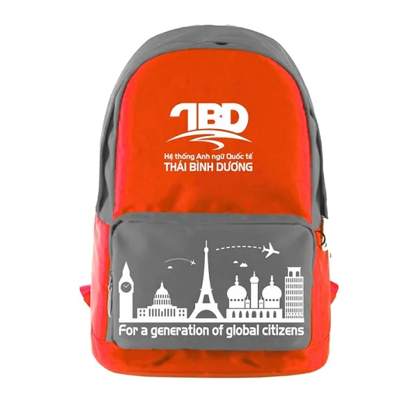 Balo có in logo và hình ảnh