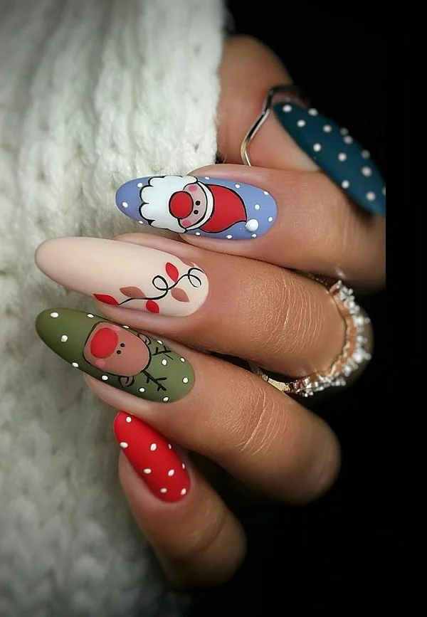 Mẫu nail ông già Noel