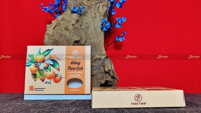 Phan Farm và Printgo: Thiết kế và in hộp đựng hồng treo gió, đặc sản Đà Lạt