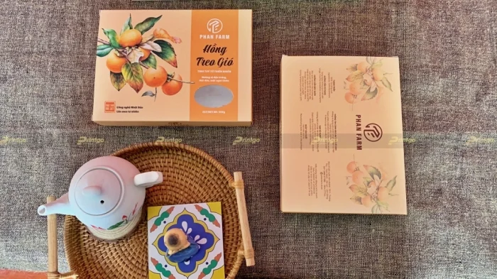 Phan Farm và Printgo: Thiết kế và in hộp đựng hồng treo gió, đặc sản Đà Lạt