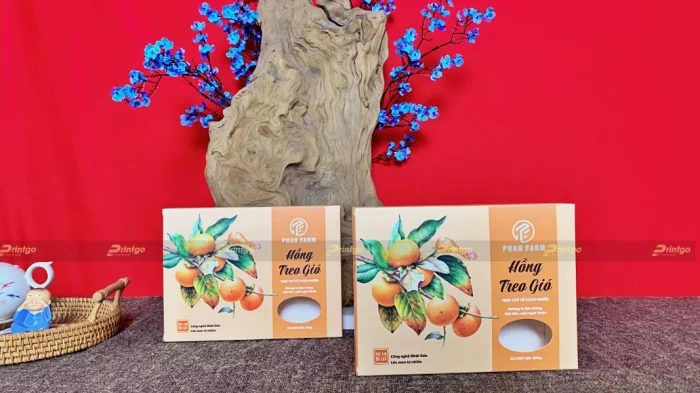 Phan Farm và Printgo: Thiết kế và in hộp đựng hồng treo gió, đặc sản Đà Lạt